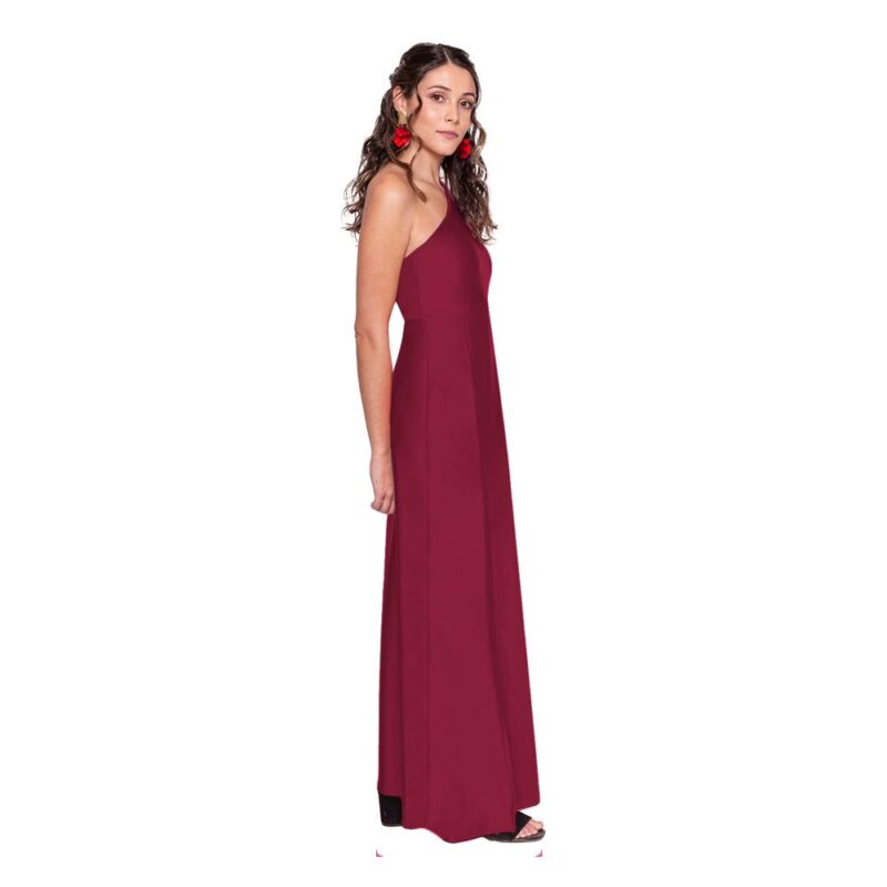 Vestido Largo Asti Burdeo Dupont Maria Paskaro