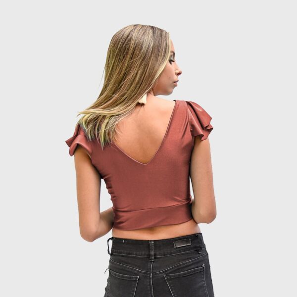 Peto Lima Rose Gold Lycra Maria Paskaro - Imagen 3