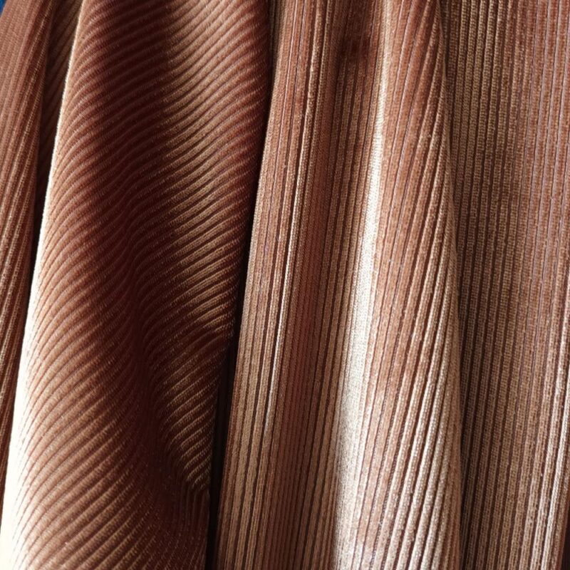 Tapado Kimono Largo Verona Mostaza Lineas Terciopelo Maria Paskaro