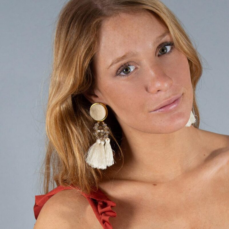 Aros Itata Beige Fleco Maria Paskaro