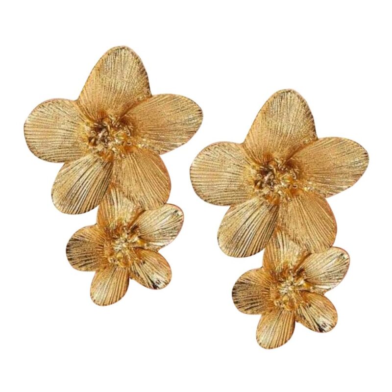 Aros Petunia 2 Flores Dorado Maria Paskaro