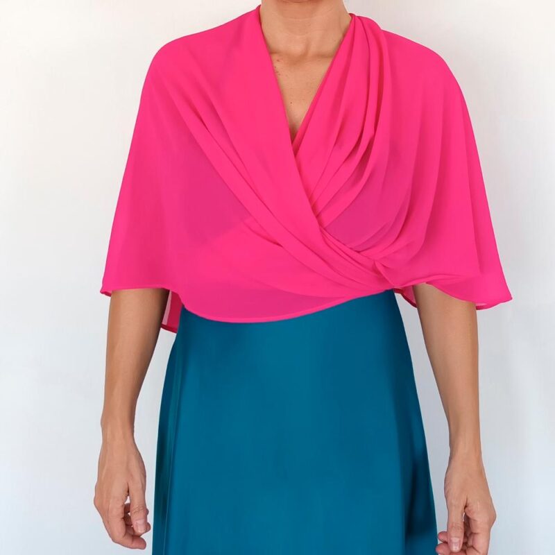 Tapado Capa Multiforma Catania Fucsia Gasa Maria Paskaro