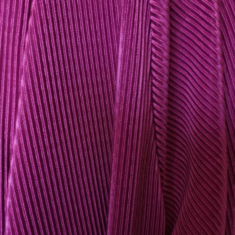 Tapado Kimono Largo Verona Magenta Plisado Maria Paskaro
