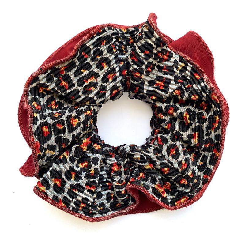 Scrunchie Tulipan Animal Rojo Maria Paskaro
