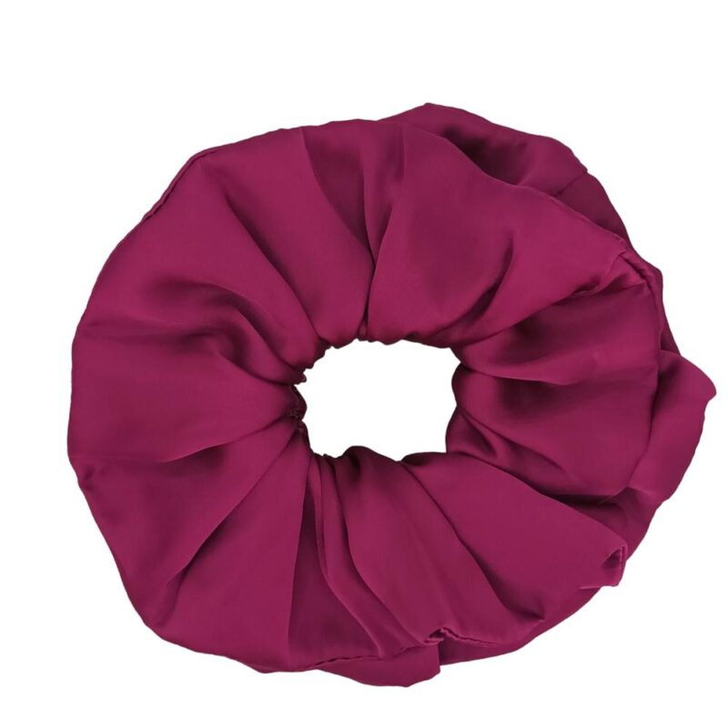 Scrunchie Collet Camelia L Magenta Seda Maria Paskaro
