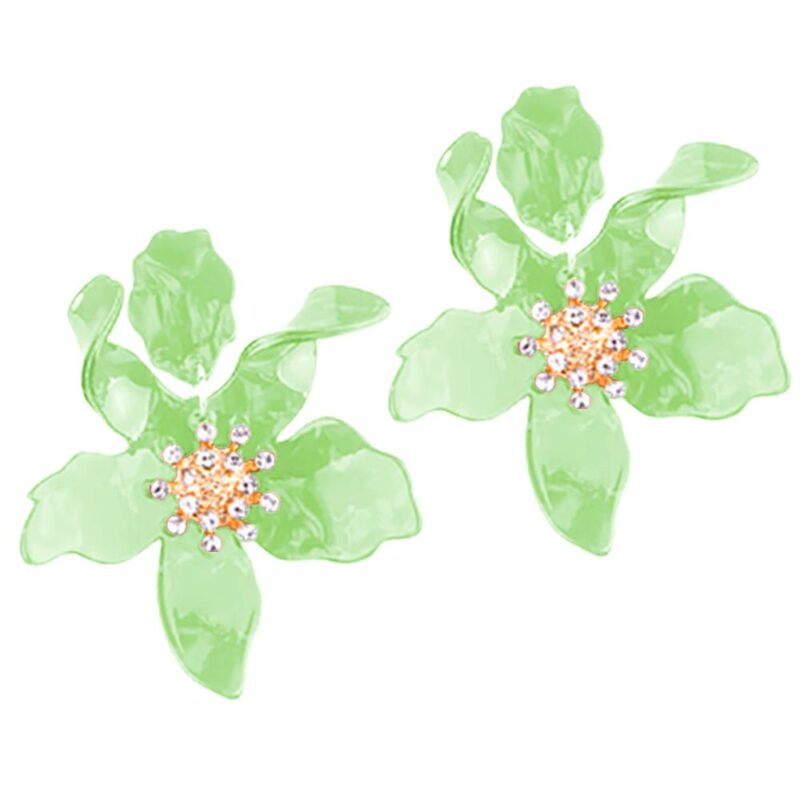 Aros Amapola Verde Agua María Paskaro