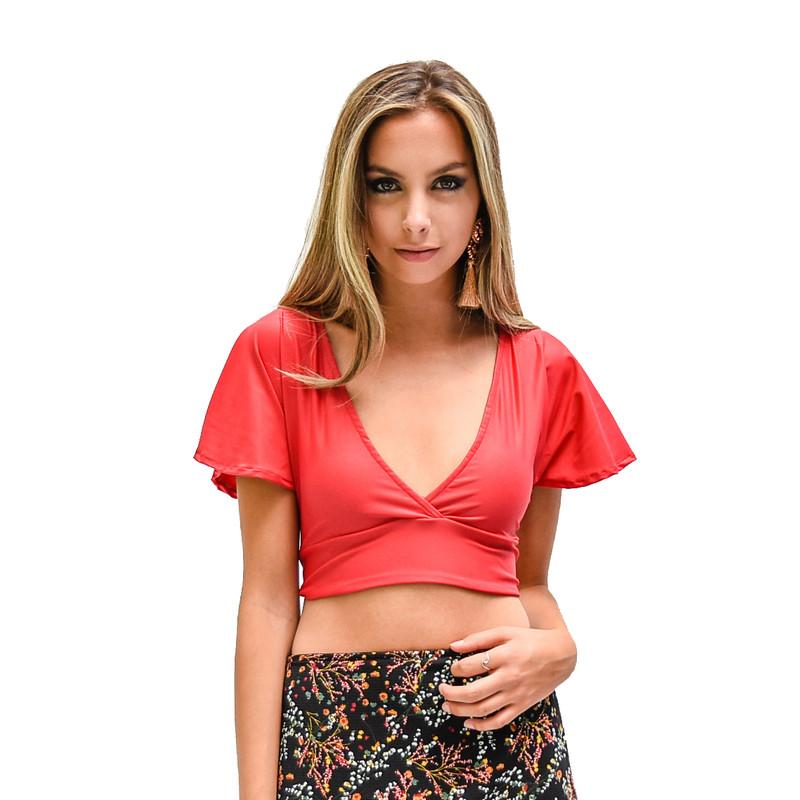 Peto Roma Rojo Lycra Mangas Abierto Espalda Maria Paskaro