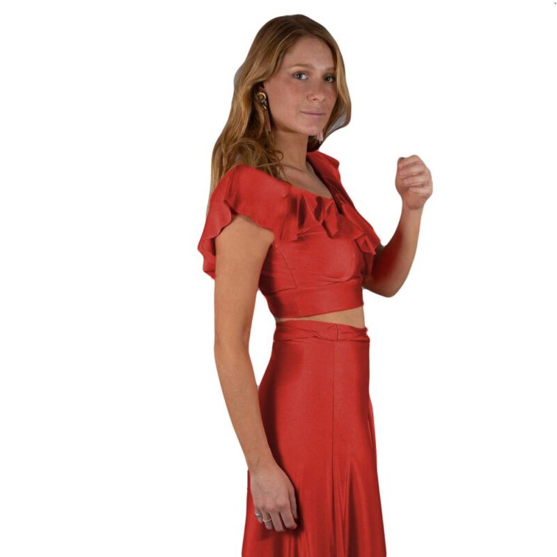 Peto Marken Rojo Lycra Dupont Vuelo Grande Maria Paskaro