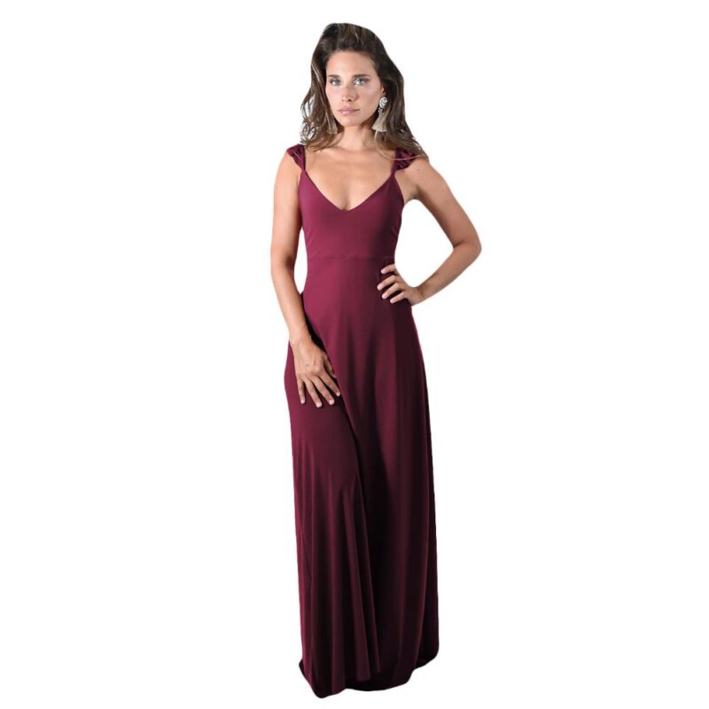Vestido Largo Jaipur Cherry Lycra Vuelitos Maria Paskaro