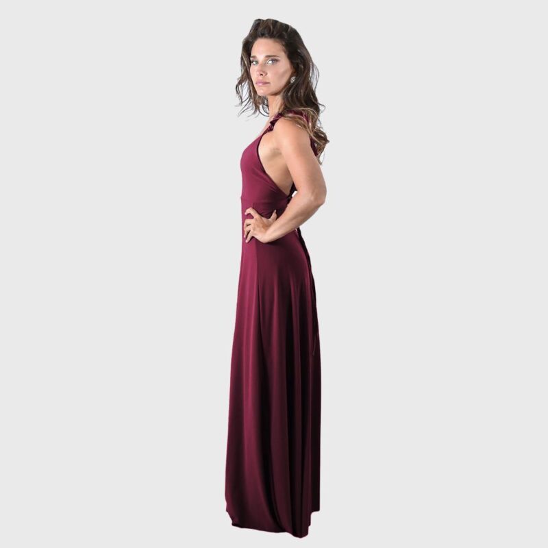 Vestido Largo Jaipur Cherry Lycra Vuelitos Maria Paskaro