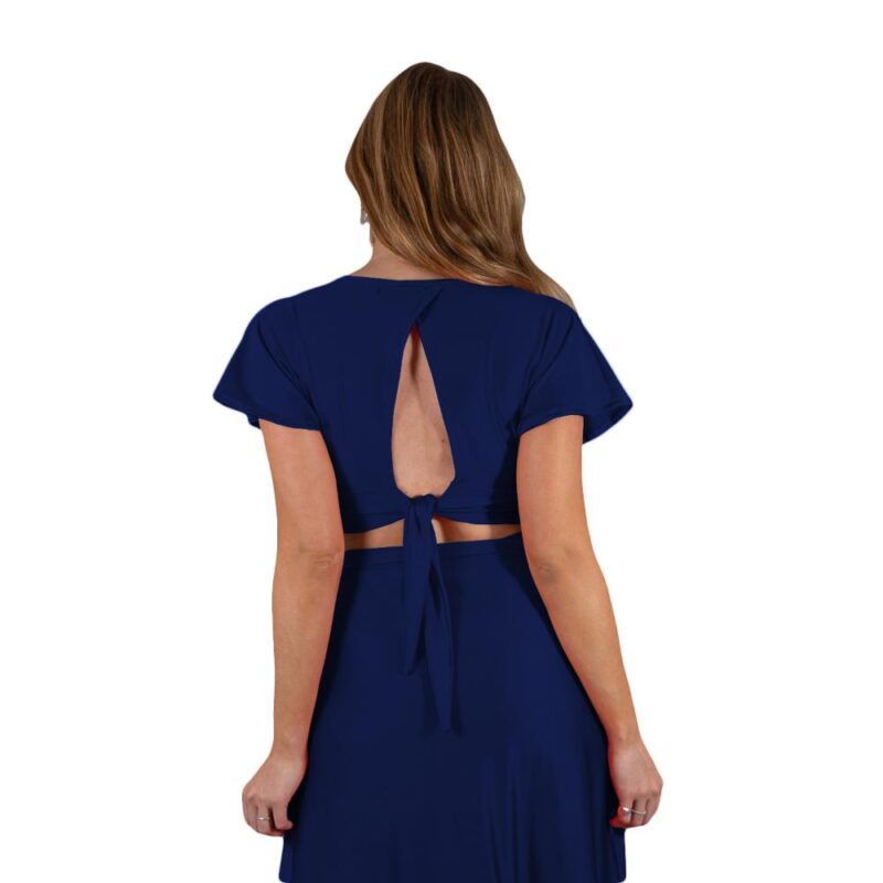Peto Roma Azul Marino Lycra Maria Paskaro