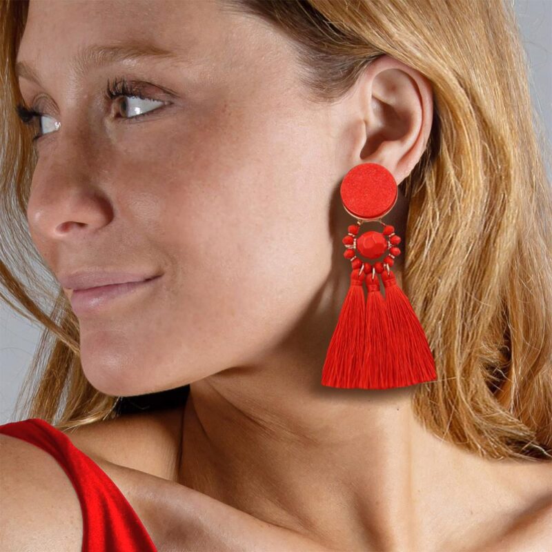 Aros Itata Rojo Fleco Maria Paskaro