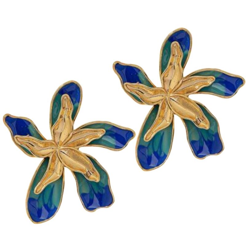 Aros Lirio Azul María Paskaro
