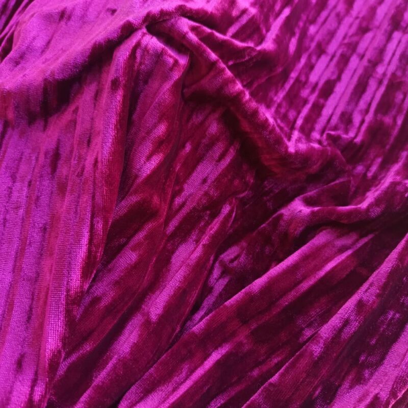 Tapado Kimono Largo Verona Cherry Lineas Terciopelo Maria Paskaro