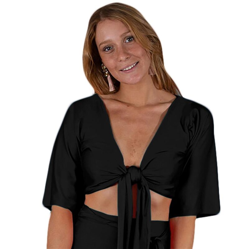 Peto Monaco Amarra Negro Lycra Dupont Maria Paskaro