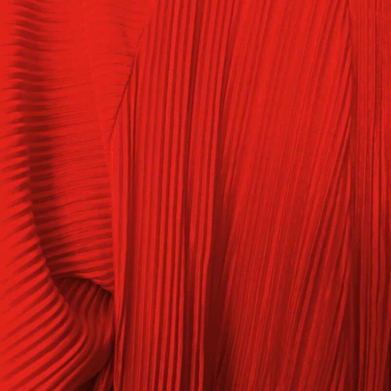 Tapado Kimono Largo Santini Rojo Terciopelo Maria Paskaro