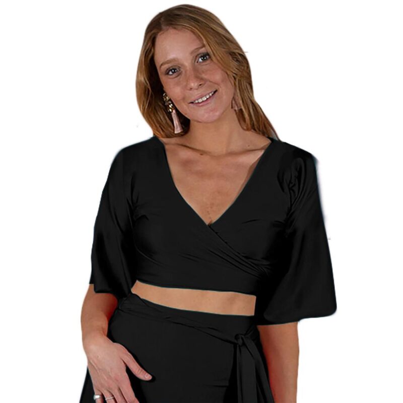 Peto Monaco Amarra Negro Lycra Dupont Maria Paskaro
