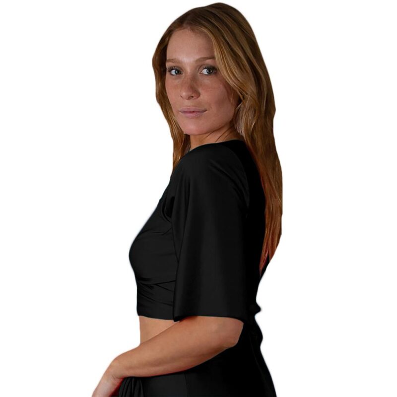 Peto Monaco Amarra Negro Lycra Dupont Maria Paskaro
