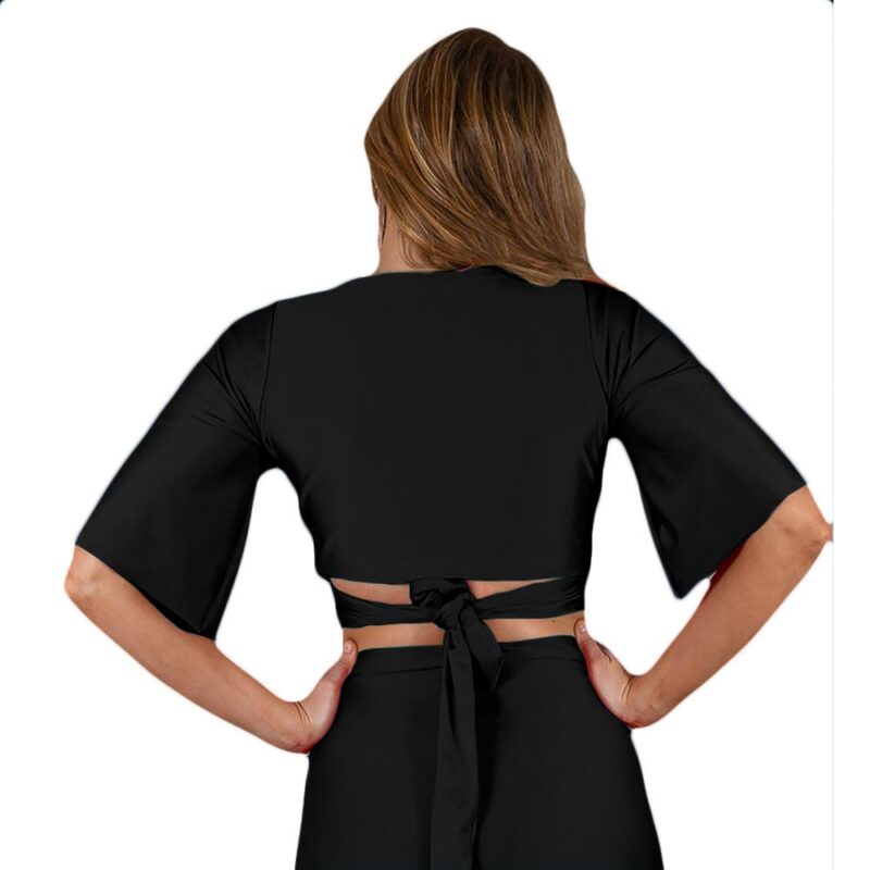 Peto Monaco Amarra Negro Lycra Dupont Maria Paskaro