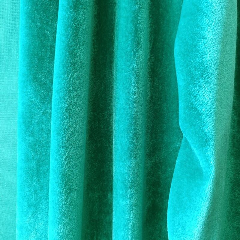 Tapado Kimono Largo Verona Esmeralda Terciopelo Maria Paskaro