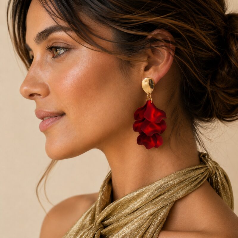 Aros Cloe Rojo Maria Paskaro