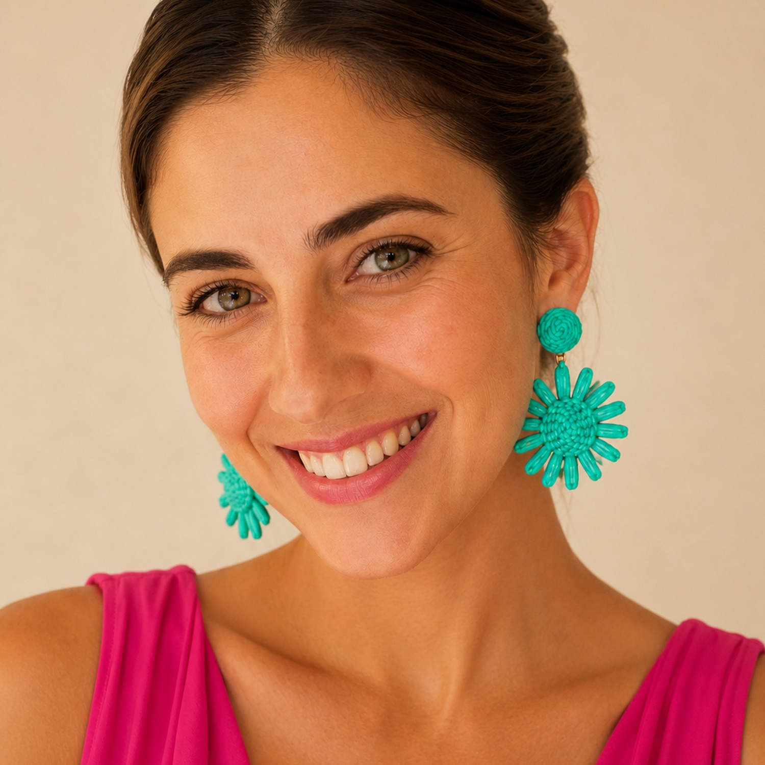 Aros Azalea Turquesa María Paskaro