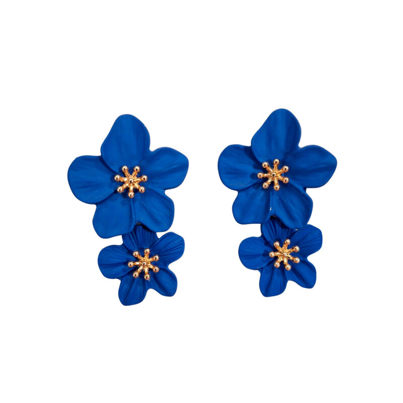 Aros Petunia Doble Azul Maria Paskaro