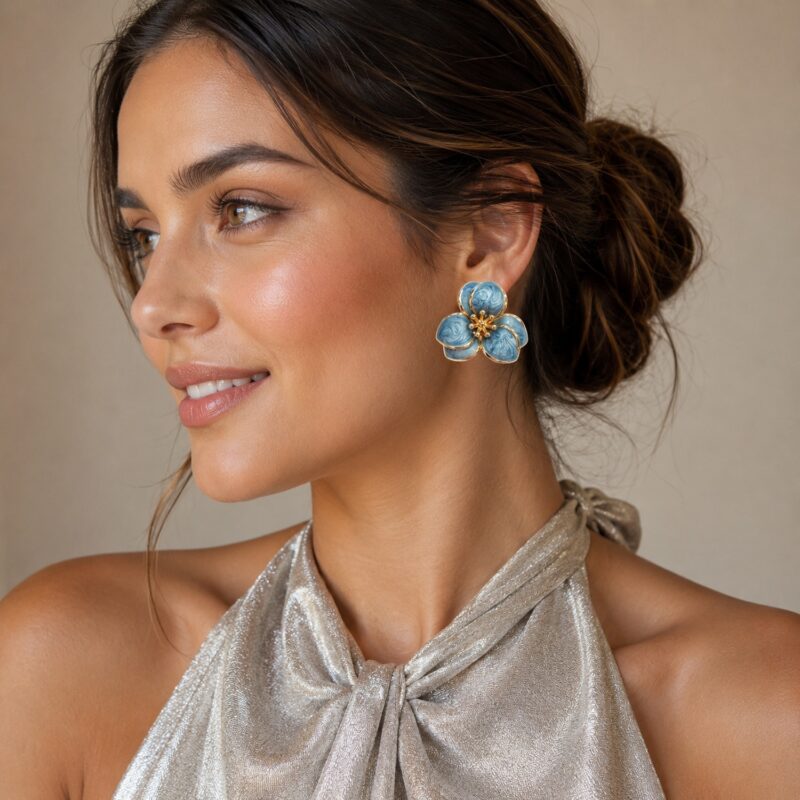 Aros Erica Azul Maria Paskaro