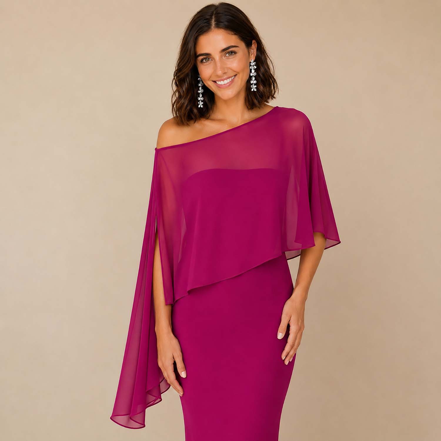Tapado Capa Multiforma Catania Magenta Gasa Maria Paskaro