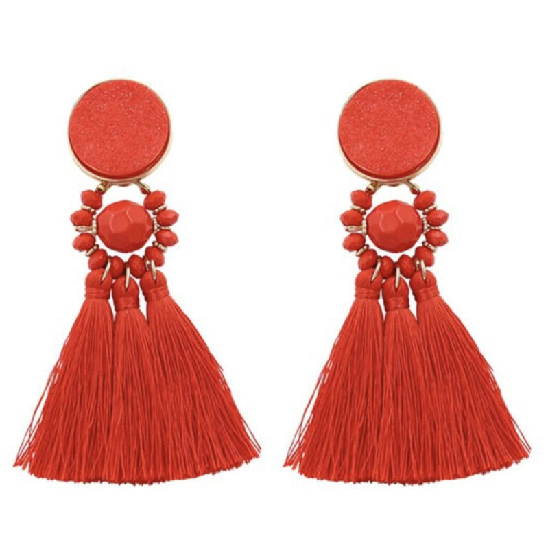 Aros Itata Rojo Fleco Maria Paskaro