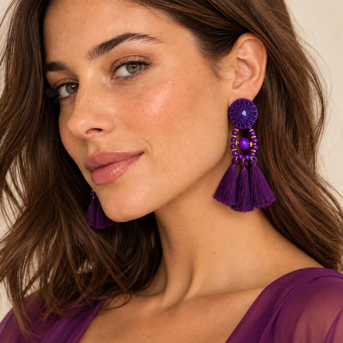 Aros Amur Morado Maria Paskaro